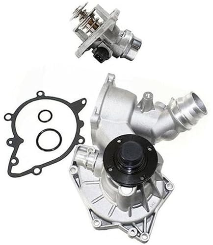 Rynplex 1-teiliges Motorkühlmittel-Wasserpumpen-Set mit Dichtung ohne Riemenscheibe E53 E39 14882447 902819 1152130 Kühlmittel-Förderpumpe für Autos
