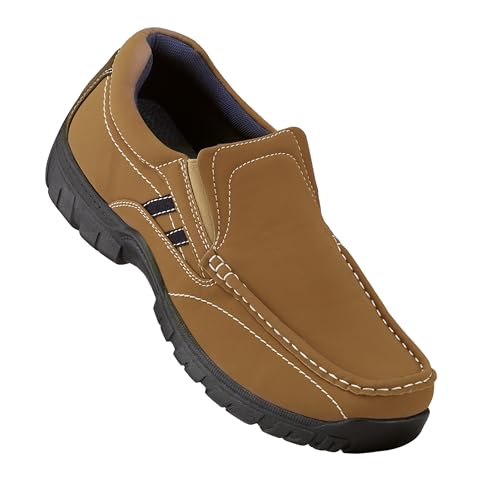GALERIA DEL COLECCIONISTA Zapatos FLEXIFORM Relax. Ancho Especial Hombre. Fáciles de Poner: Ajustables. Interior Transpirable, Plantilla Piel y Memory Foam, Antideslizantes: cómodos, Flexibles