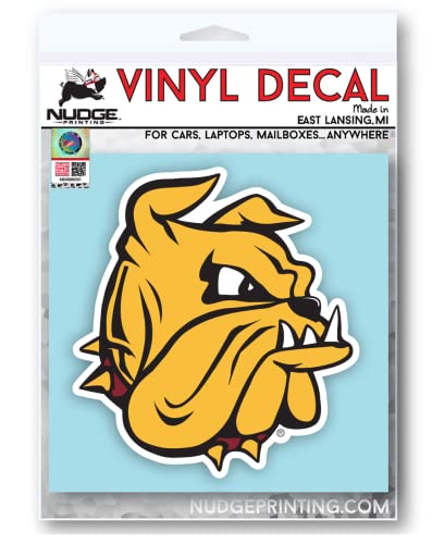 Image of Minnesota Duluth Bulldogs Head Logo Weatherproof Vinyl Sticker Car Decal from Nudge Printing