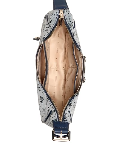 GUESS Neda Hobo Shoulder Bag, Navy Logo3