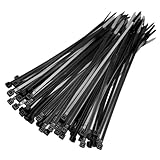 Cable Ties Heavy Duty - 50Pack 450mm (17.71 inch) Black Cable Ties, Zip Ties Heavy Duty Self-Locking Tie Wraps for Industrial, Workshop, Garden & Home - Reusable Cable Ties for Wires & Bundling ﻿