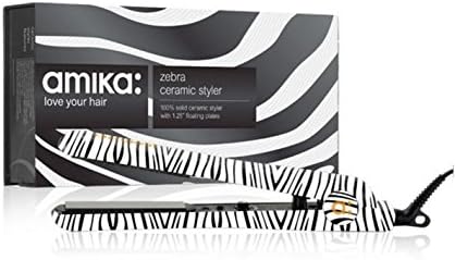 Amika cerámica plancha para el pelo Styler Zebra 1,25 pulgadas para todos  Tipo de cabello : Amazon.es: Belleza