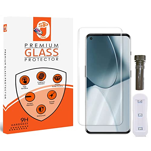 Image of Curved Uv Tempered Glass For Vivo X50 Pro Smartphone (Transparent,Pack Of 1) Advanced Border Less Full Screen Coverage Uv Screen Protector Guard