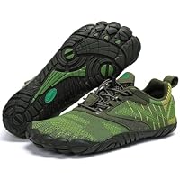 SAGUARO Scarpe Barefoot Minimaliste Uomo Donna - Scarpette Scogli per Spiaggia Acqua - Leggere Antiscivolo Traspiranti - con Padelle Larghe e Zero Gocce, Verde Sottaceto, 44 EU