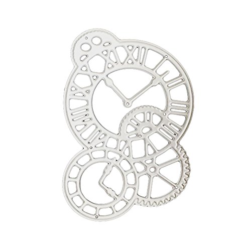 RIsxffp Relojes Time Gear DIY Scrapbooking Corte Troquelado Plantilla de Metal para Estampar artesanía