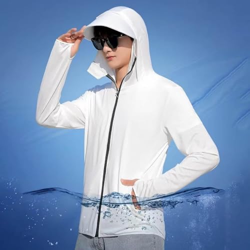 Chaqueta con capucha para hombre con protección solar UPF 50+ miniatura 4