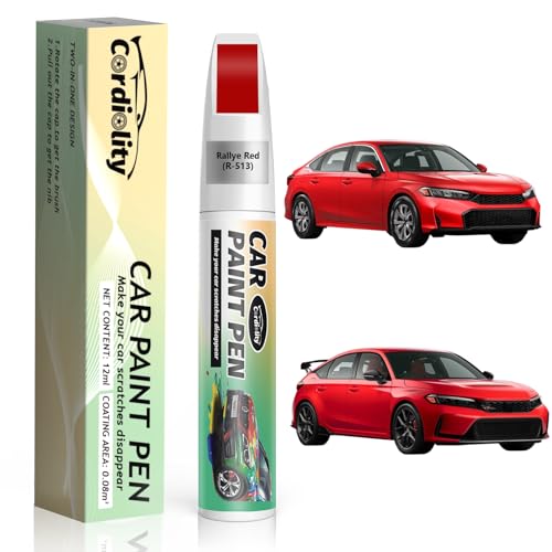 Image of Rallye Red(R-513) Touch Up Paint Pen for Honda,Car Scratch Repair Remover Pen Quick and Easy Fix Auto Paint Scratch