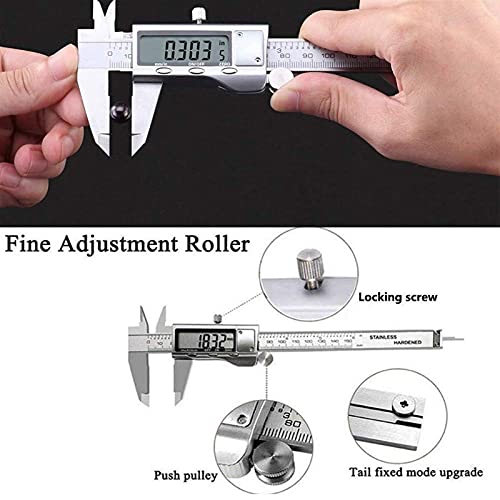 Caliper numérique Vernier antierreur de lecture 0-150mm écran LCD géant en acier solide