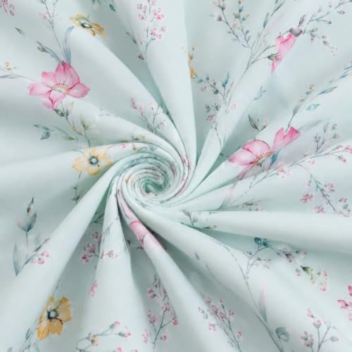 Image of Castiqa Elastic Fitted Supersoft Premium Polycotton 200TC Double Bedsheets King Size 78x72 Inch with 2 Pillow Covers (Fits Upto Mattress of 8Inches) (Multicolor XII)