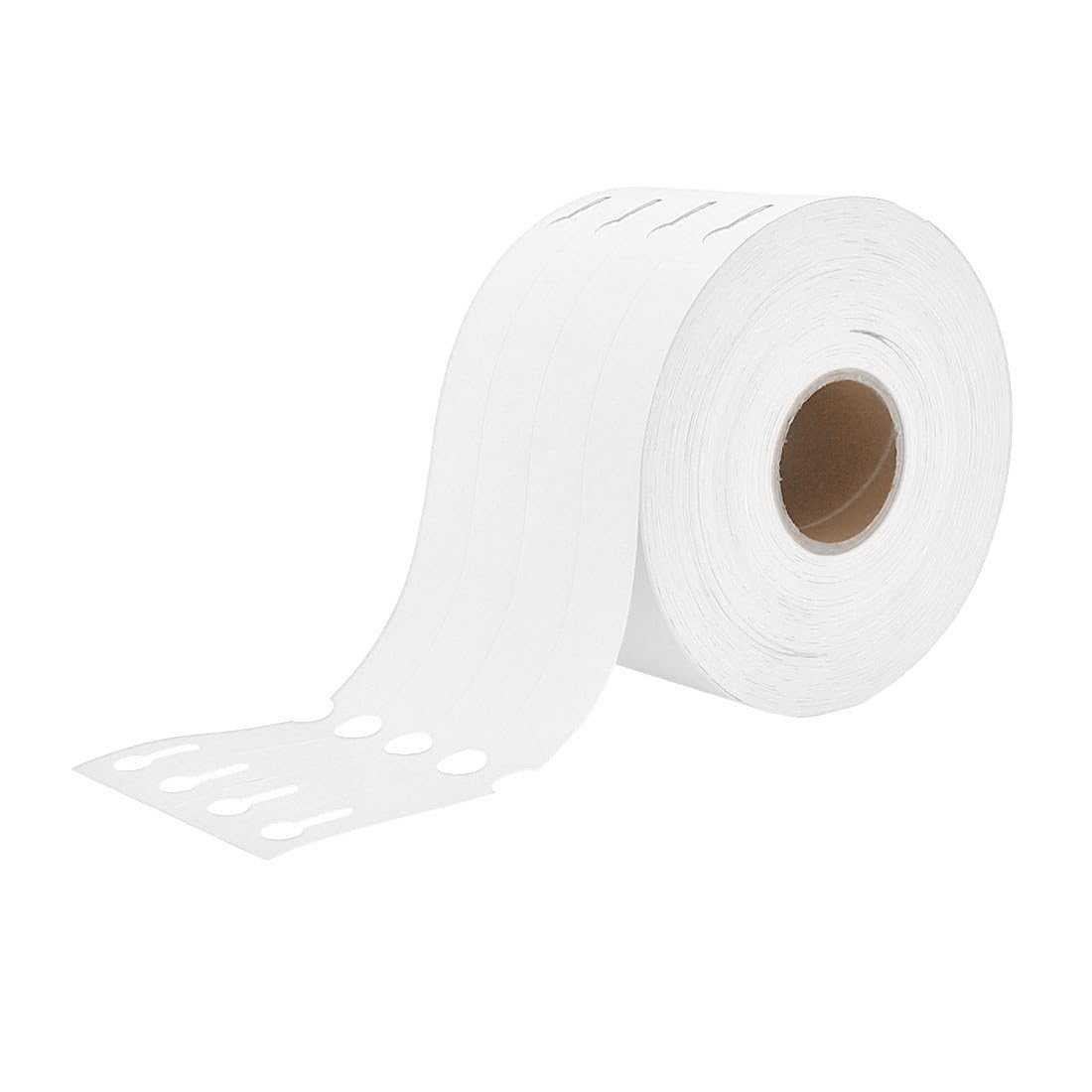 CombiCraft étiquettes à boucle blanches - 250 x 25 mm - pour imprimante transfert thermique - 1500 étiquettes sur rouleau