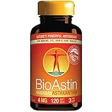 Nutrex Hawaii, BioAstin, Hawaiian Astaxanthin, 4mg, 120 Cápsulas blandas, Probado en Laboratorio, Vitamina E, Sin Gluten, Sin Soja, No GMO
