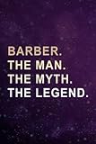  Product Planner - Mens Vintage Dad The Man Myth Legend Barber Father\'s Day Men Meme: Plan & Create New Physical Products - Suppliers, Costs, ... - Manage 20 Products in your Business,Gym