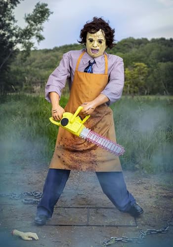 Gemmy 6 FT Leatherface Animatronic | Life Size Slasher