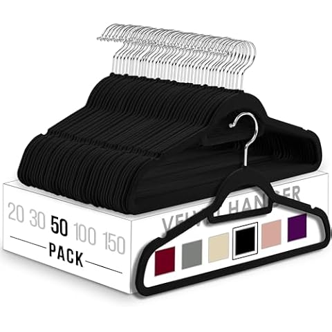 Utopia Home Velvet Hangers 50 Pack Cover