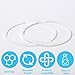 Goktvai 6pcs Replacement Gaskets Compatible with Zak Designs Kelso 15oz, Silicone Leak-Proof Toddler Straw Cup Seal Ring Replacements with 3 in 1 Cup Lid Gap Cleaning Brush