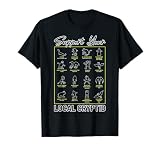 Support Your Local Cryptid Monsters American Cryptozoology T-Shirt