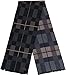 Marino’s Winter Cashmere Feel Men Scarf,100% Cotton Fashion Scarves, In Elegant Gift Box - Dark Tartan - One Size