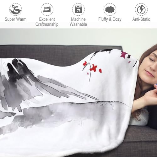 Couverture japonaise ronde flanelle de qualité supérieure pour ameublement