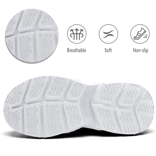Image of Tvtaop Women's Running Shoes Lightweight Breathable - Non-Slip Athletic Sneakers for Walking, Cross Training & Trail Running | Cushioned Comfort Workout Shoes Size 8