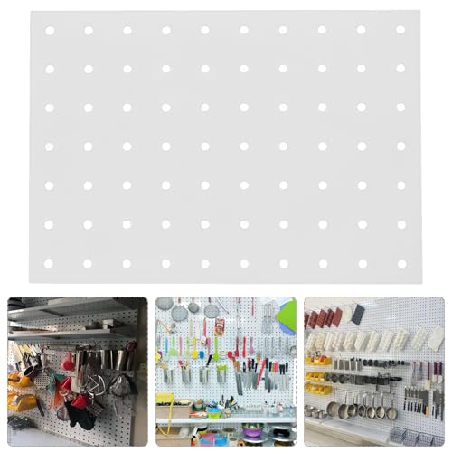 Tablero Perforado Blanco Metal OSALADI para Solucionar el Caos de Herramientas 7