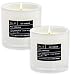 Wild Lemongrass | Luxury Scented Soy Candles | Hand Poured in The USA | Highly Scented & Long Lasting | 9 Oz. White Jar- 2 Pack (No Box, No lid)