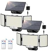 Lampada Solare Con Sensore Di Movimento E Telecomando – LED 10W, Pannello Separato, Ricarica USB, Per Garage E Giardino