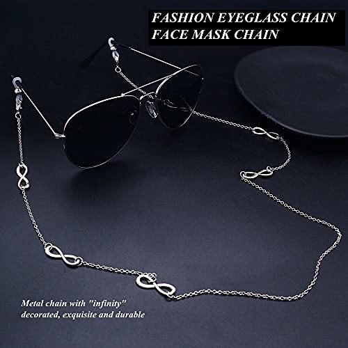 Kai Top Mask Holder Chain Lanyard Necklace Silver Eyeglasses Chain Sunglasses Chain For Women #TOP6