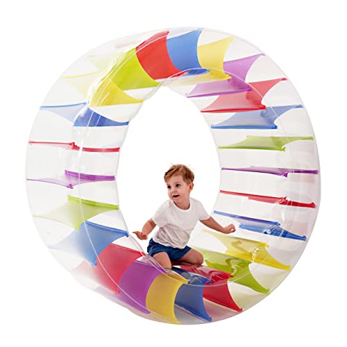 Zoostliss Xl Size 65" Colorful Inflatable Wheel Roller Pool Float For Kids Pool Lake Outdoor #TOP5