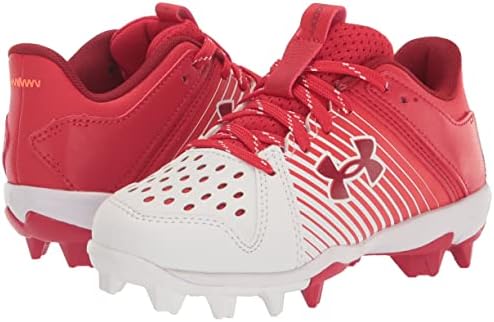 Under Armour Boy's Leadoff Low Junior Rubber Molded Baseball Cleat Shoe, Red, 13 Little Kid | Image 7