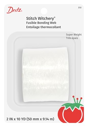 Dritz Stitch Witchery Fusible Bonding Web, 2 Inch x 10 Yards