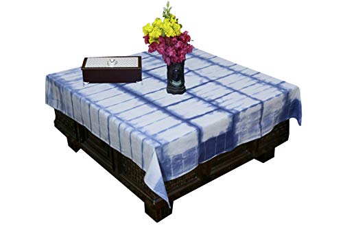 Nappe Shibori en coton indigo pour décoration de fête et réception de mariage