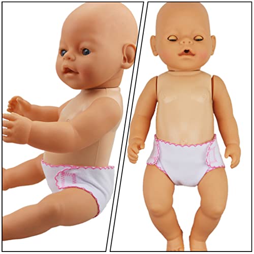 ibasenice Acessorios Para Boneca Fraldas De Boneca DIY Para Crianças 6 Peças De Fraldas De Bebê Roup