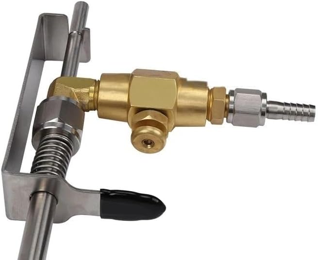 Stainless Steel Beer Bottle Filler with 2m Tube & Cleaning Brush, Co2 Carbonation Bottle Filling Kit, Homebrew Beer Wine Bottling Tools