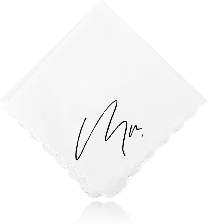 Wedding Handkerchief for Mom Mother in Law Dad Father in Law