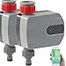 Produktbild Royal Gardineer Wasserhahn, Bluetooth: 2er-Set Bewässerungscomputer mit Bluetooth und App-Steuerung (Bewässerungscomputer per App)