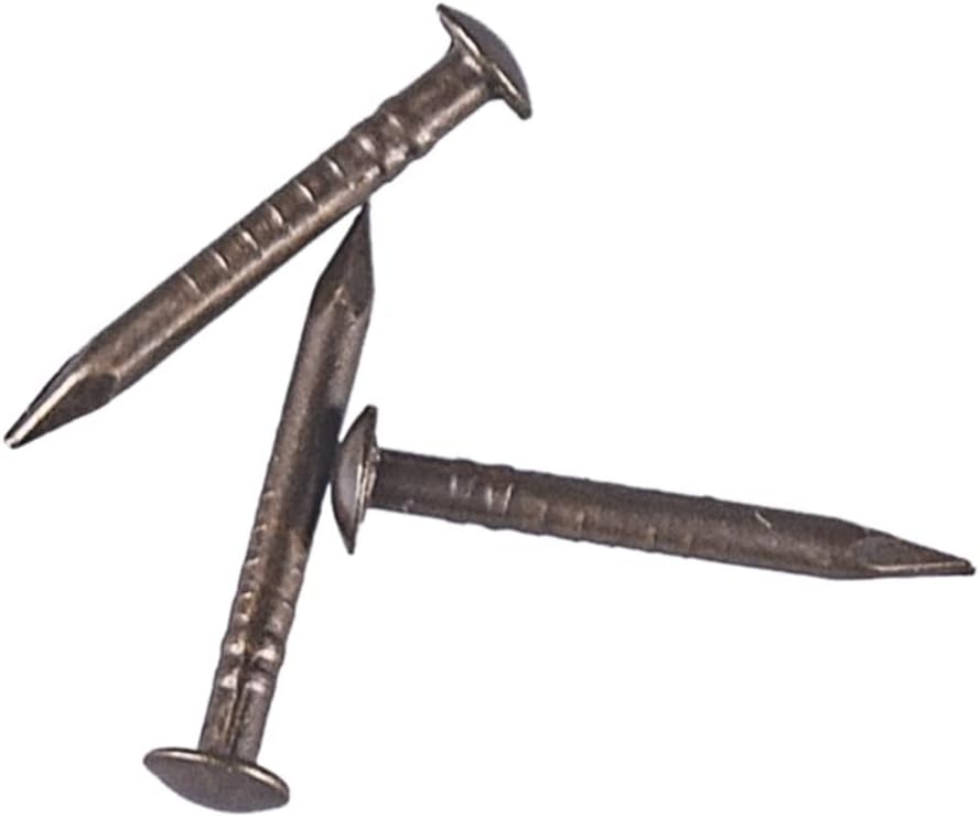 Wall nails,iron nails,hardware nailsNails for Wall，Hardware Nails Archaize Round Head Antique Bronze Wooden Nails for Furniture Decorative Boxes(1.5 * 25MM 50PCS)