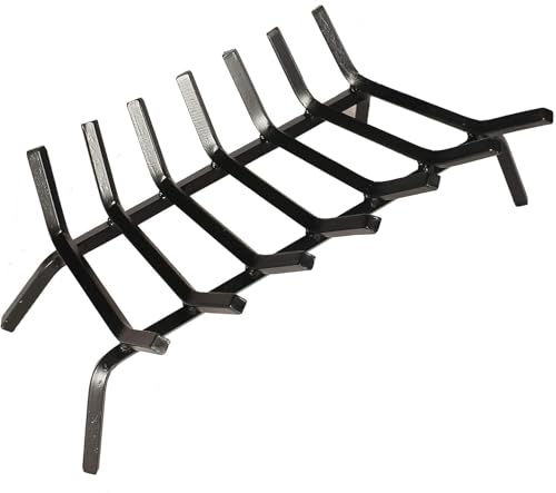 Image of Better Garden Heavy Duty Steel Fireplace Grate for Logs and Wood 24"(L) X 11.25"(W) X 7.5"(H)