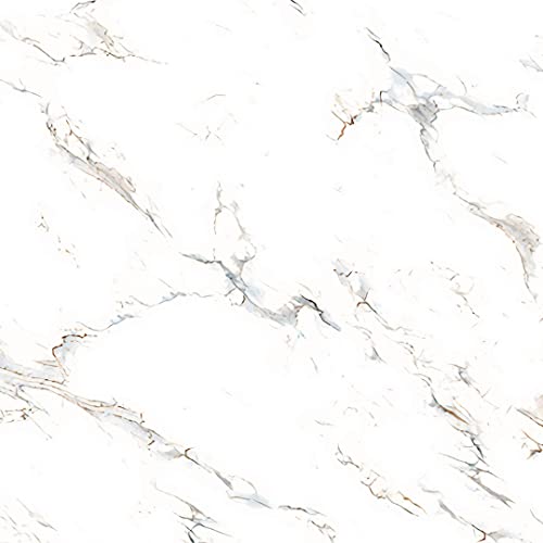 Papel de Parede Adesivo Marmorizado Branco Lávavel Carrara Vinílico Lambe lambe 3m