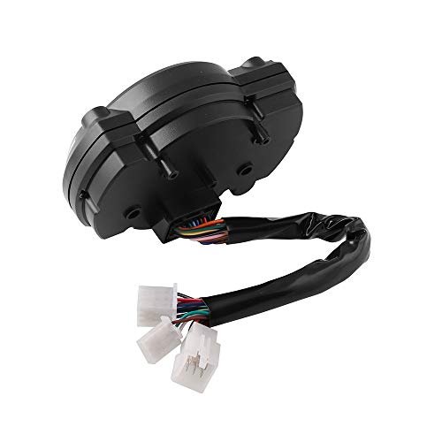 Zwbfu Instrumento universal para motocicleta em 7 cores à prova d'água com tela digital de cristal