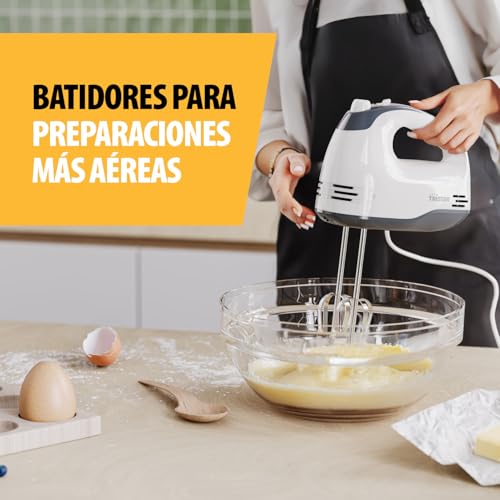 Miniatura 3 de Tristar Batidora Manual, 5 Velocidades Ajustables, 200w, Diseño Ergonómico, Accesorios De Acero Inoxidable, Piezas Aptas Para Lavavajillas, Bpa-Free, Compacta Y Fácil De Usar, Mx-4203