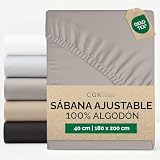 SÁBANA AJUSTABLE PARA COLCHONES ALTOS: Adecuada para colchones de hasta 40 cm, nuestras sábanas de algodón ofrecen un ajuste perfecto. Gracias al elástico, obtienes una sábana que no se desliza y se ajusta correctamente.