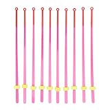 ICE FISHING ROD TIP PORTABLE ROSE RED 10PCS EXTENSION POLE WINTER...