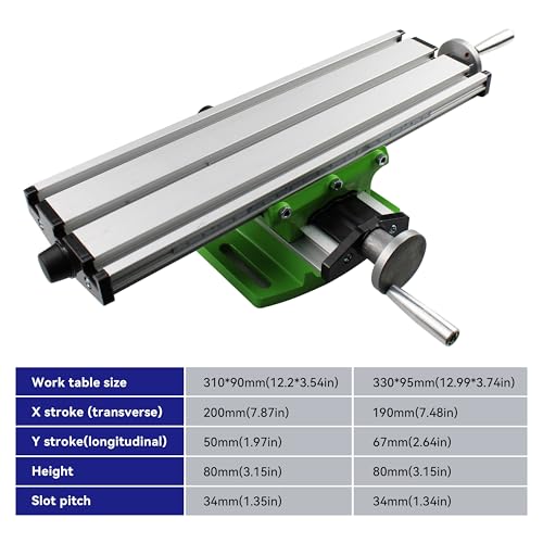 HFS (R) Mesa deslizante multifuncional para fresagem de mesa cruzada, fresadora, composto, perfuraçã