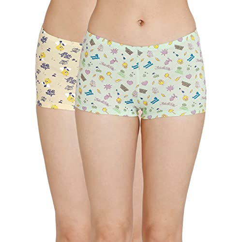 Image of Zivame Lavos Mid Rise Full Coverage Hipster Period Panty (Pack of 2) - Assorted