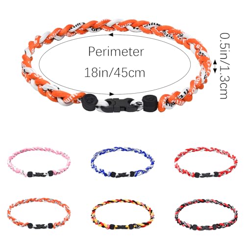 18inch Baseball Necklace,Fashion Tri-Braided Rope Tornado Necklace for Sports Fan2