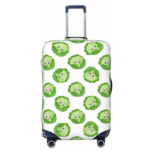 Travel Luggage Cover Protector - Bright Cabbage Cute Eyes Funny Anti-Scratch Suitcase Covers Fits 18-32 Inch Luggage