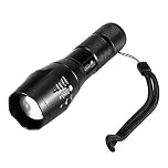 ULTRAFIRE IR LED Torch 850nm Zoomable Infrared Illuminator Tactical Flashlight for Night Vision Coyote Hog Predator Hunting, Single Mode Zoomable IR Light, A100-IR