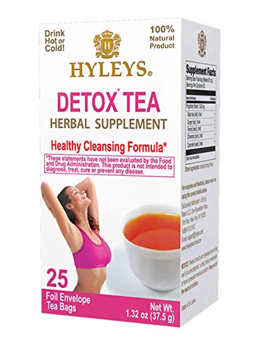 Hyleys Detox Tea For Cleanse - Black Tea - 25 Tea Bags (12 Pack) #TOP19