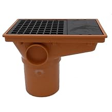110mm Underground Drainage Rectangular Hopper with Spigot End