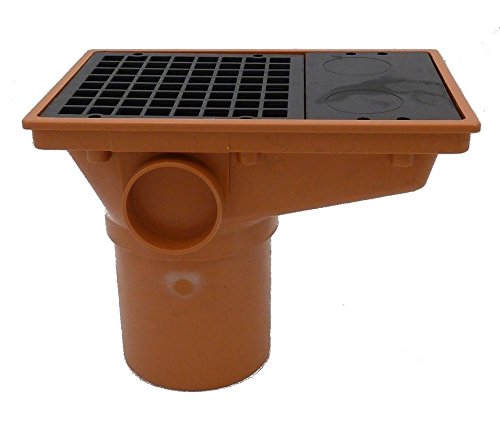 110mm Underground Drainage Rectangular Hopper with Spigot End